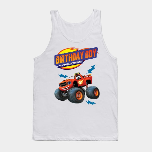 Birthday Boy - Blaze and The Monster Machines Tank Top by SusieTeeCreations